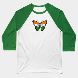 Indian Flag Butterfly Baseball T-Shirt